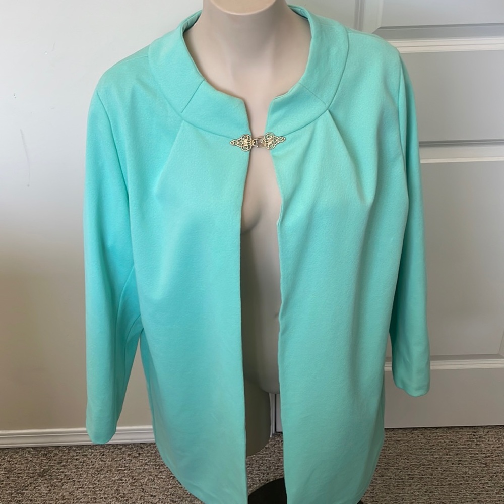 Teal green vintage jacket